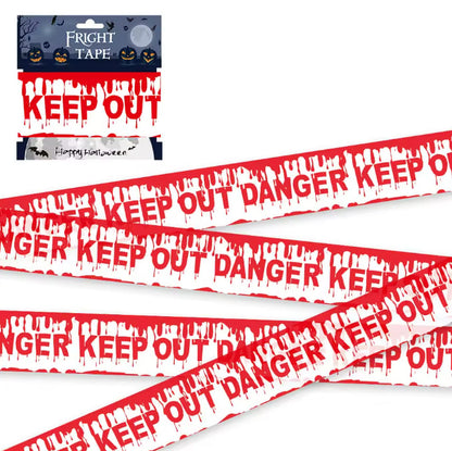 Gothic Skull Prop Warning Tape