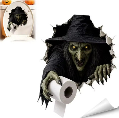 3D Crypt Zombie Bathroom Wall Sticker