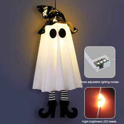 Specter Light-Up Hanging Ghosts - Eerie LED Glowing Halloween Decor | Nocturne Decor