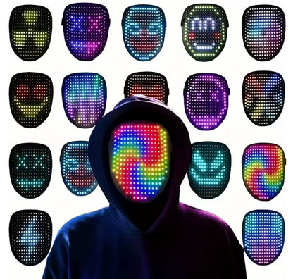Phantom Gesture-Sensing LED Mask — Light-Up Motion Control Transforming Face | Nocturne Decor