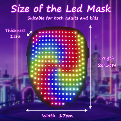 Phantom Gesture-Sensing LED Mask — Light-Up Motion Control Transforming Face | Nocturne Decor