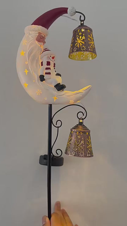 Midnight Feline Metal Garden Stake — Spooky Halloween Solar Pathway Light | Nocturne Decor